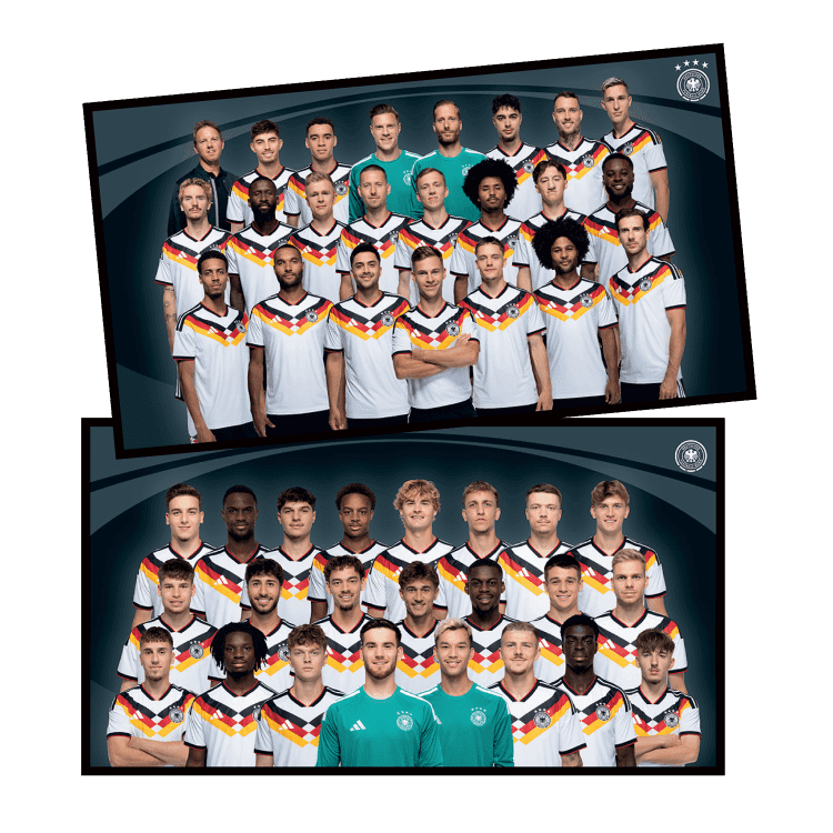 2x XXL-Mannschaftssticker